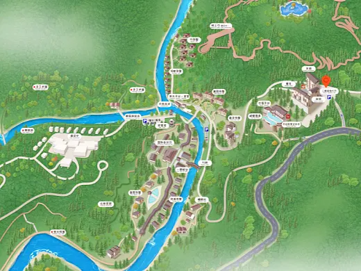 黄平结合景区手绘地图智慧导览和720全景技术，可以让景区更加“动”起来，为游客提供更加身临其境的导览体验。